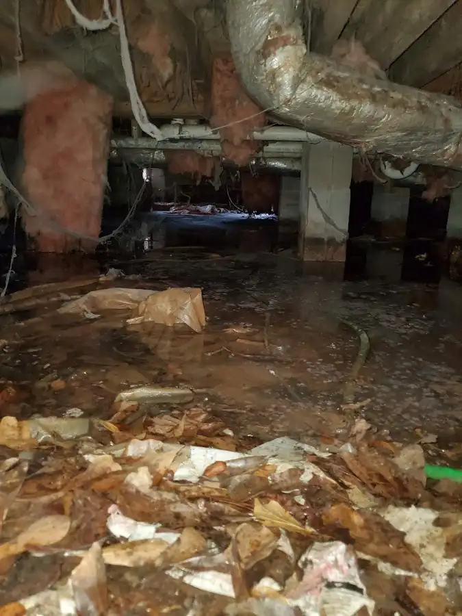 Crawl space flood assessment for Commercial Water Damage Restoration in Ponca City
